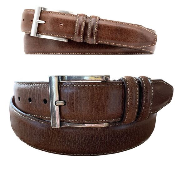Martin Dingman Bill Water Buffalo Belt Color: Walnut Size 42 - Picture 1 of 15